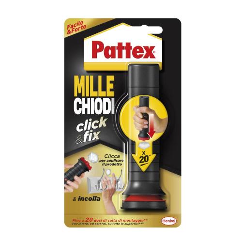 Colla di montaggio Pattex Millechiodi Click &amp; Fix 30g