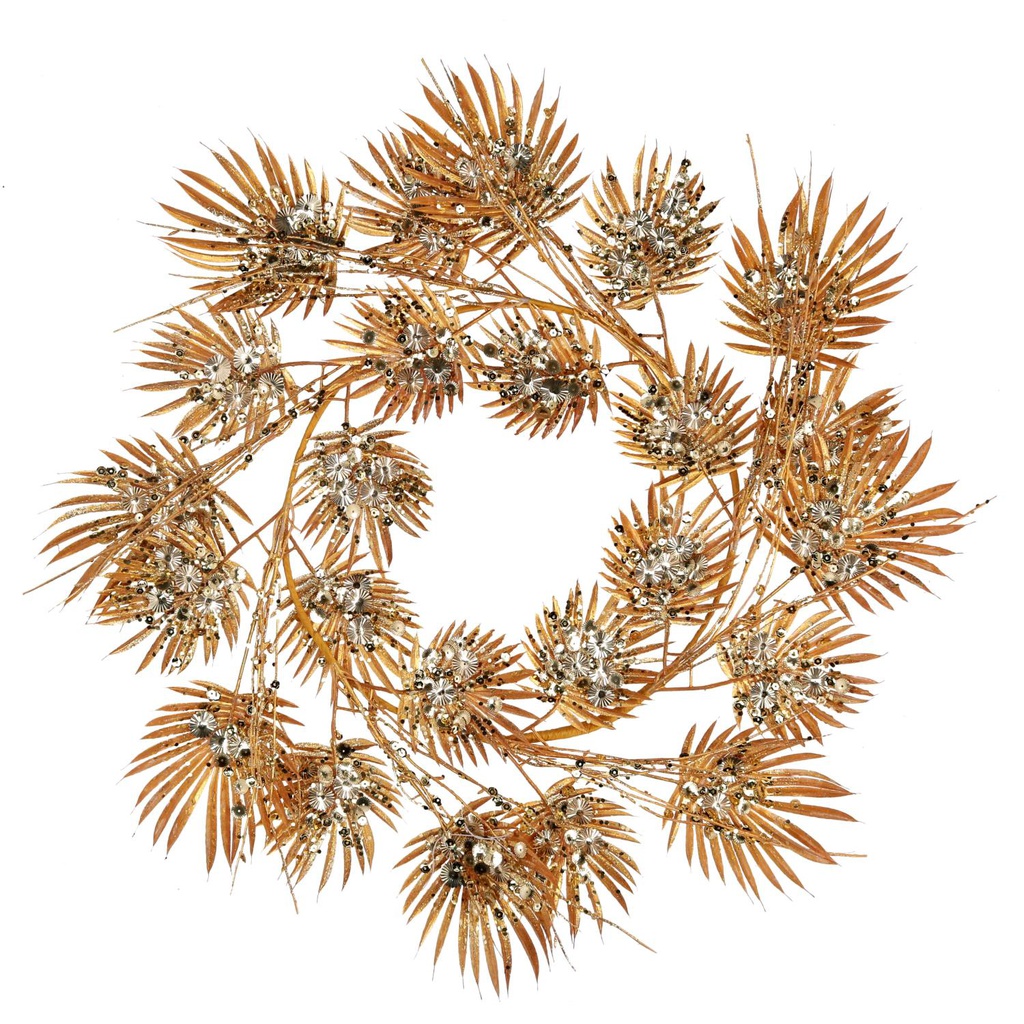 Coroncina tessuto oro cm øh26