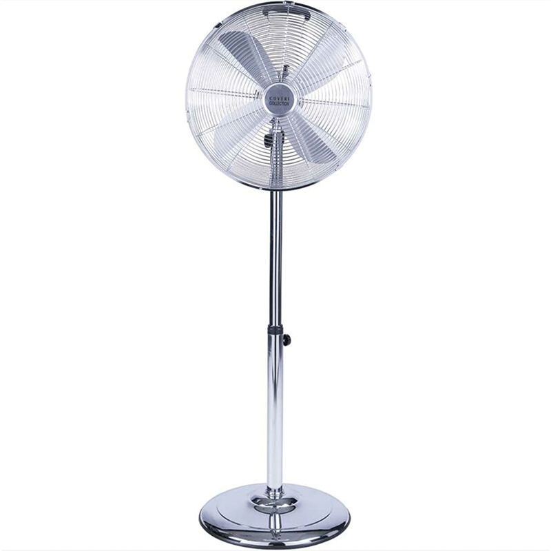 Coveri Ventilatore Con Piantana Vintage Cromo Watt. 65 Cm. 133
