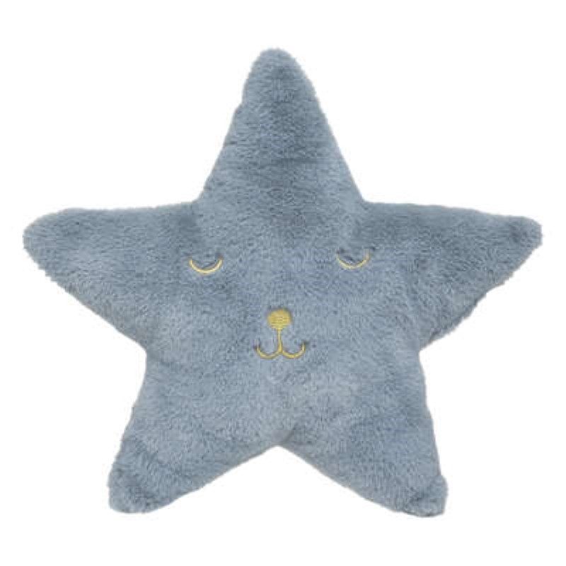 Cuscino morbido stella blu L 39 x P 8 x H 39 cm