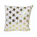 Cuscino paillettes oro c/stelle nct-0626 cm. 40 x 40