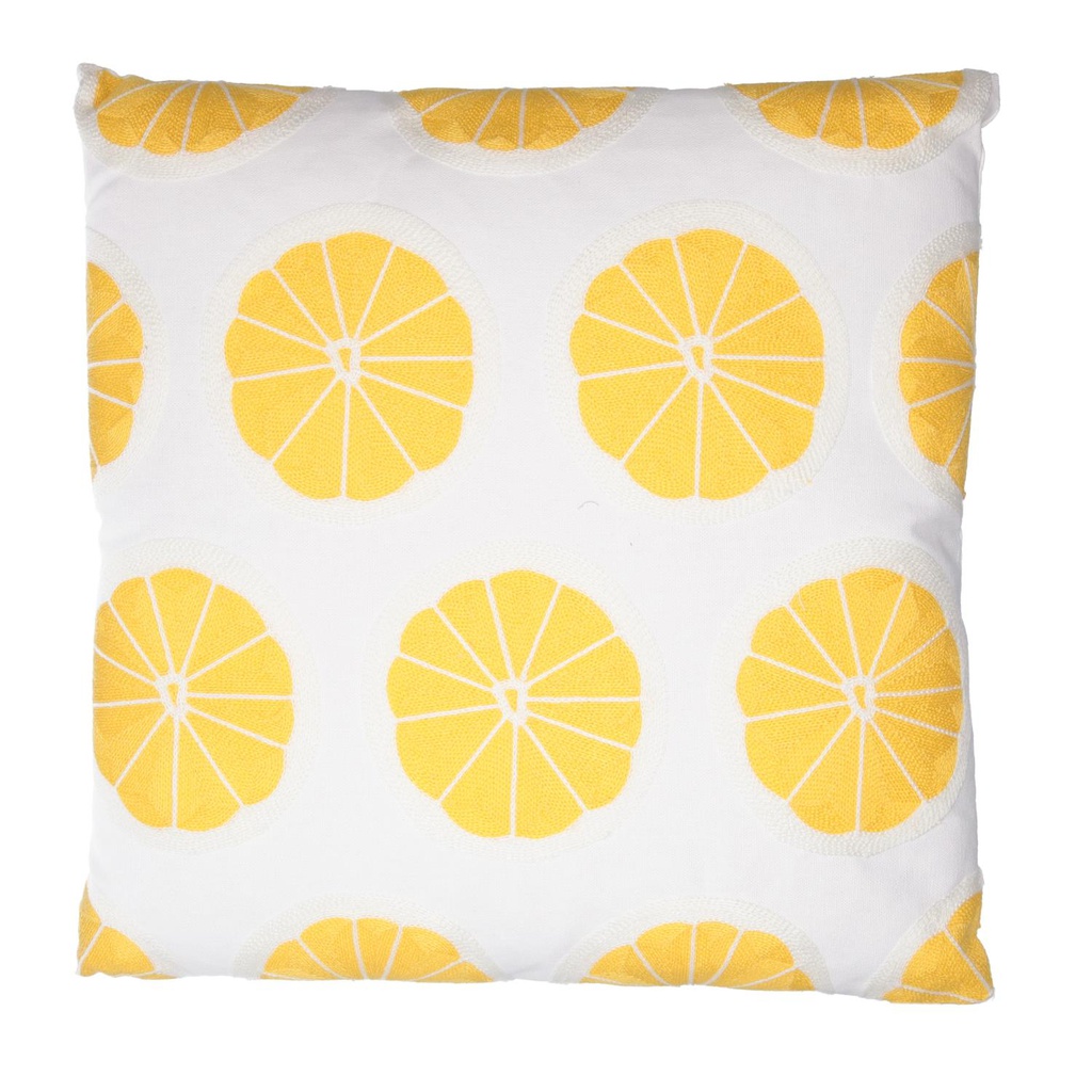 Cuscino tessuto limoni quadro cm 45x45h10