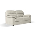Divano Alenda 3 posti beige con piedini quadrati