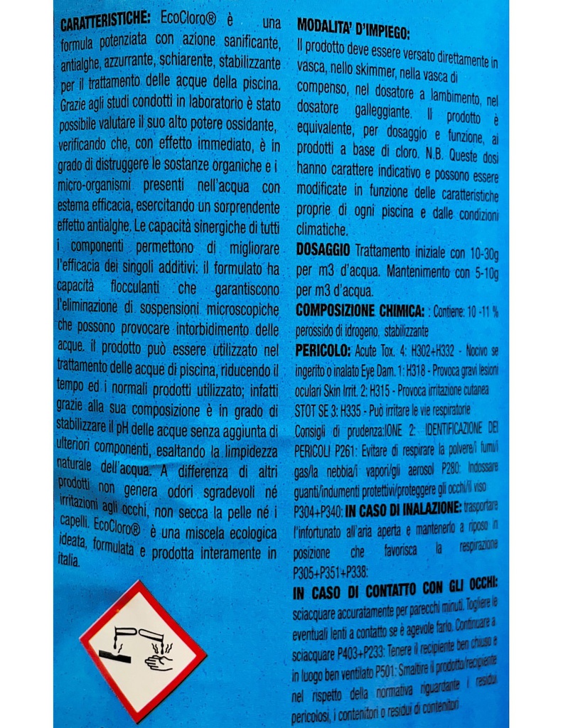 ECOCLORO 5 kg per piscina