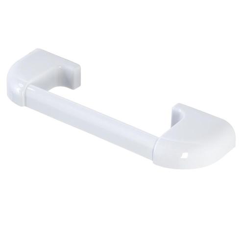 Elegante portasciugamani e portasalviette bianco in ABS da 30cm per il bagno - modello Gioia.