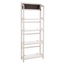 Espositore 4 piani rettangolare bianco 70x29,5x190h cm