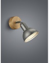 Faretto Industriale Spot Delhi Nichel L11 cm 1xE14 Trio Lighting