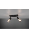 Faretto Spot 2xE27 Vannes Nero L26 cm Trio Lighting
