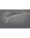 Faretto Spot Da Soffitto Brest Cromo 3 Vetri Fumé Trio Lighting