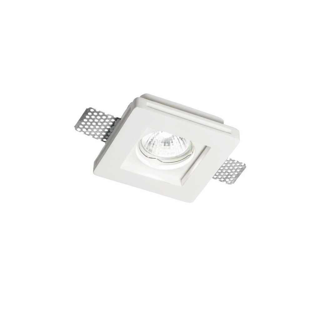 Faretto ad incasso bianco L 100 x H 100 x P 100 mm