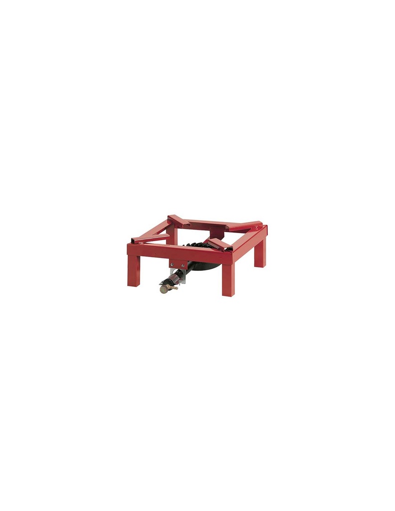 Fornellone Quadro Bruciatore Ghisa Tubolare Piatto Verniciato cm 30x30.