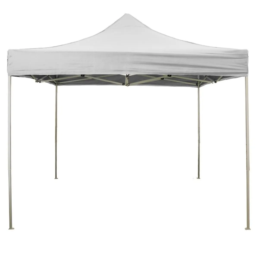Gazebo pieghevole 2x2 Bianco in PVC impermeabile