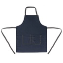 Grembiule da cucina pettorina natural style blu navy Guzzini
