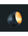 Lampada Da Tavolo Billy Sfera Nero Interno Oro H16 cm Trio Lighting