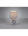 Lampada Da Tavolo Dosy Ceramica Grigio Ø18 cm Trio Lighting