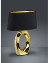 Lampada Da Tavolo Moderna Ceramica Oro Taba H52 cm Trio Lighting