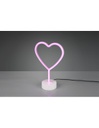 Lampada Da Tavolo Moderna Heart Led Rosa L20 cm Cuore Trio Lighting