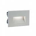 Lampada a incasso in alluminio pressofuso con diffusore in vetro satinato - 3W, 300 lumen, 4000°K alluminio