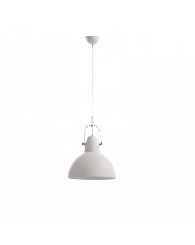 Lampada a sospensione Kande in acciaio bianco STS
