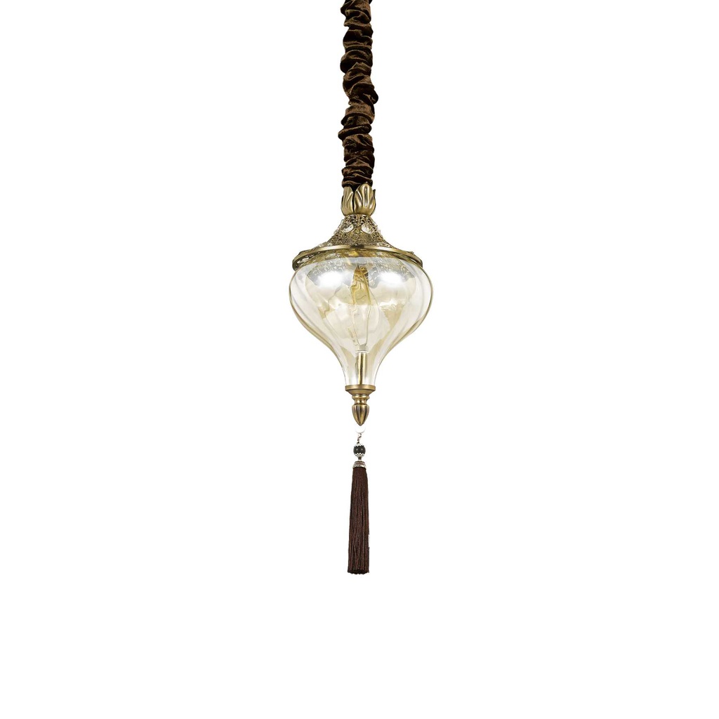 Lampada a sospensione brunito D 165 x H min 670 - max 1030 mm