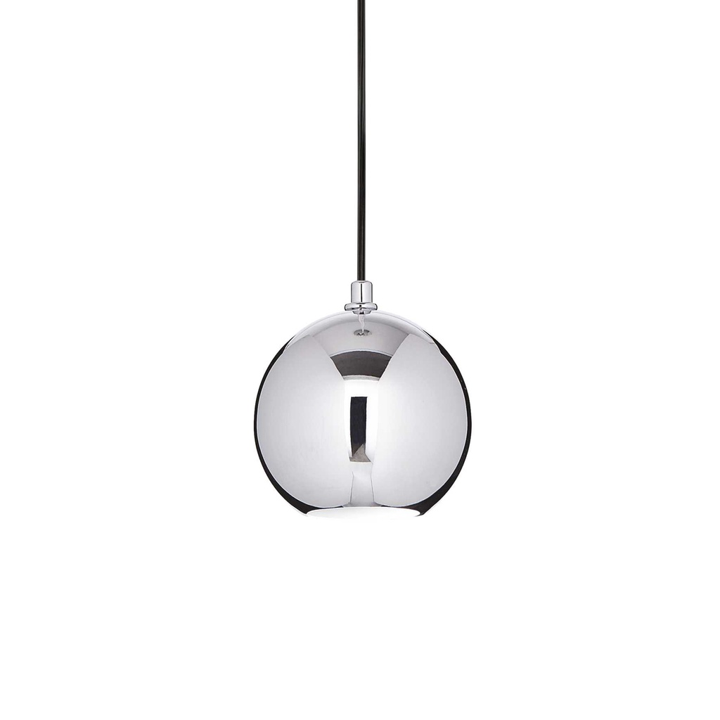 Lampada a sospensione cromo D 150 x H min 415 - max 2165 mm