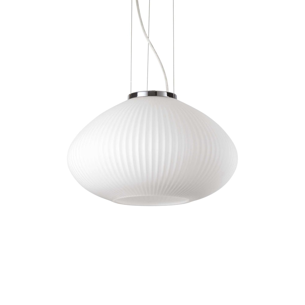 Lampada a sospensione cromo D 350 x H min 480 - max 2230 mm