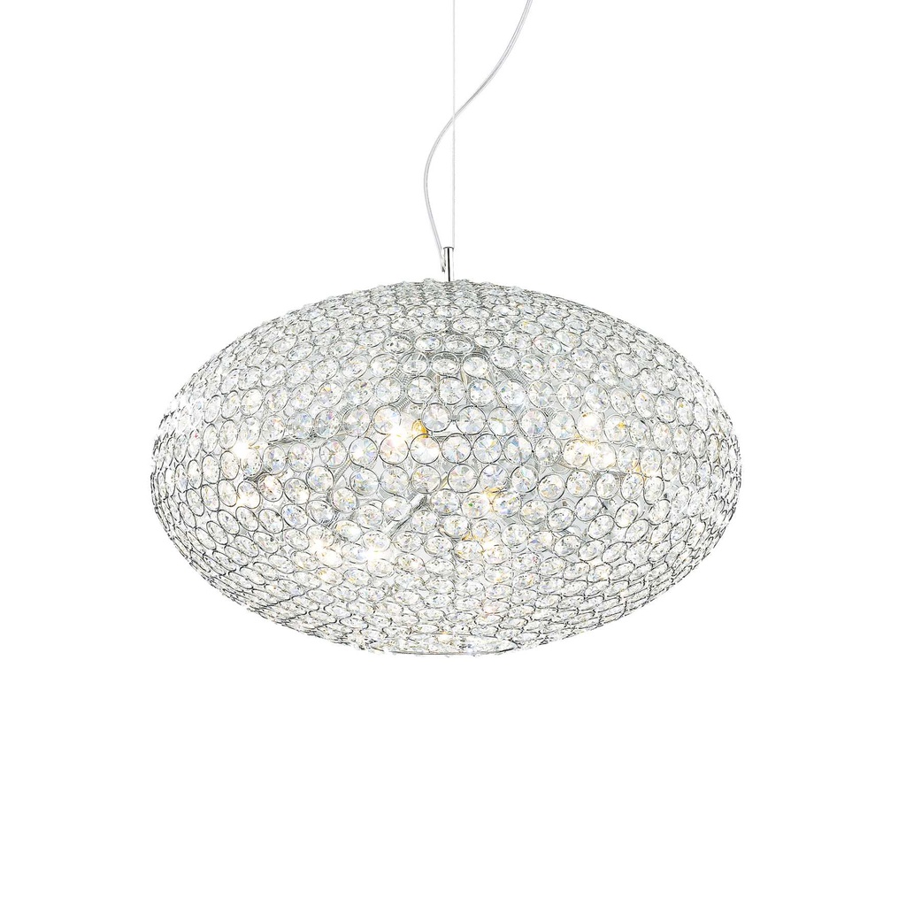 Lampada a sospensione cromo D 500 x H min 530 - max 2280 mm