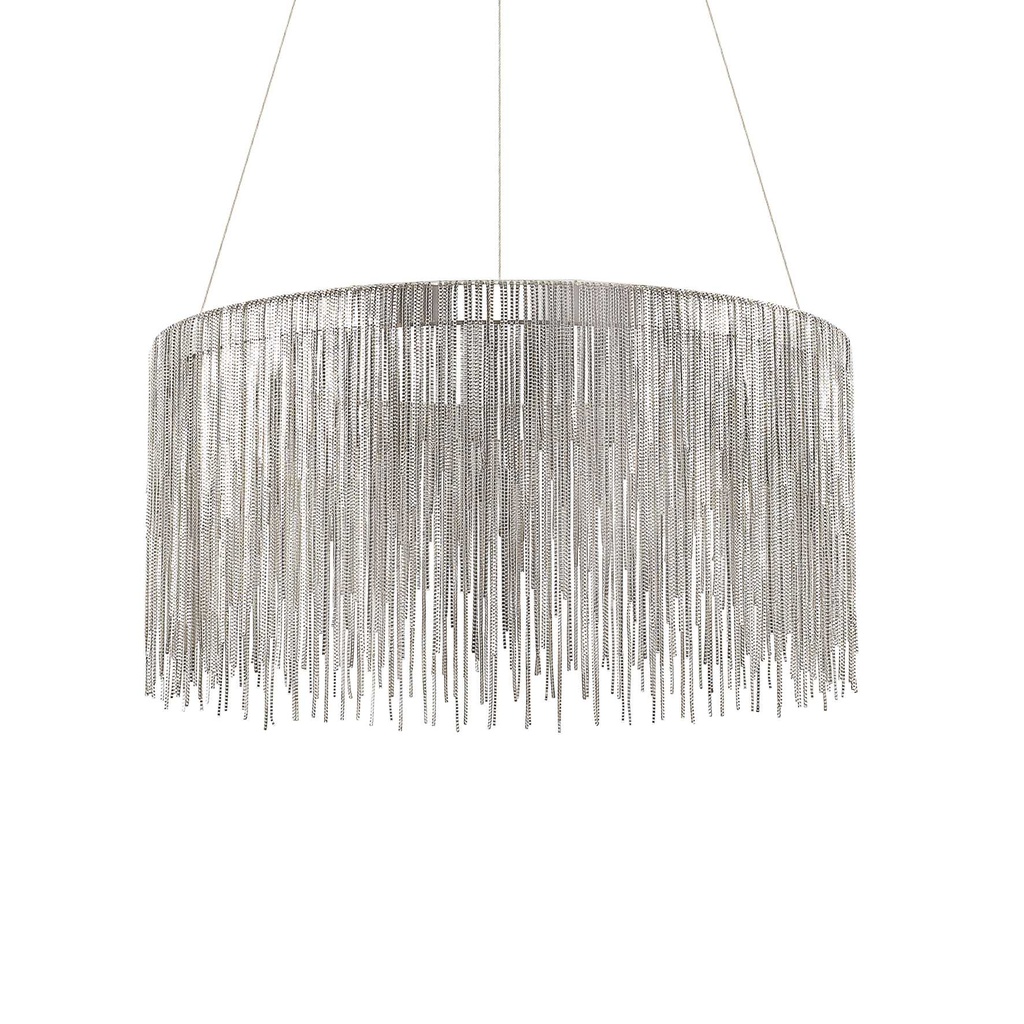 Lampada a sospensione cromo D 510 x H min 510 - max 1220 mm