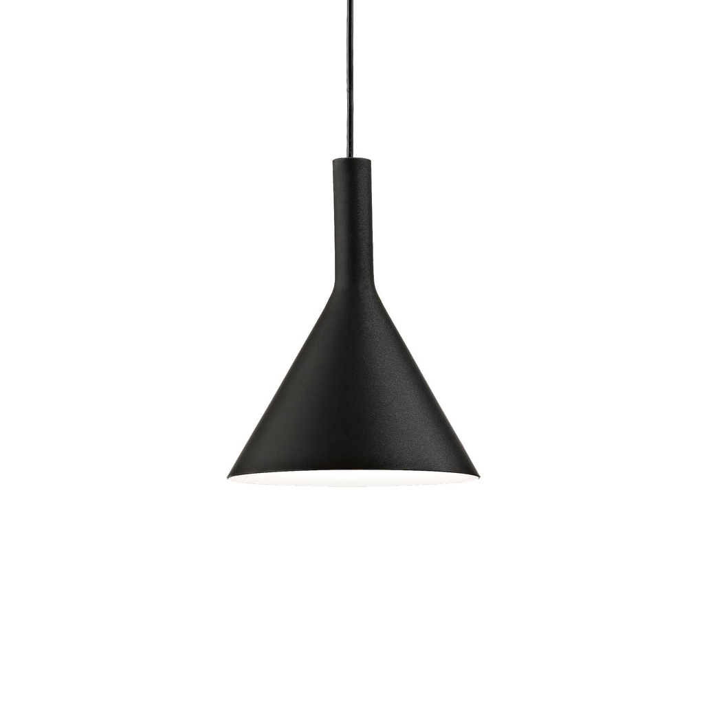 Lampada a sospensione nero D 200 x H min 510 - max 2260 mm