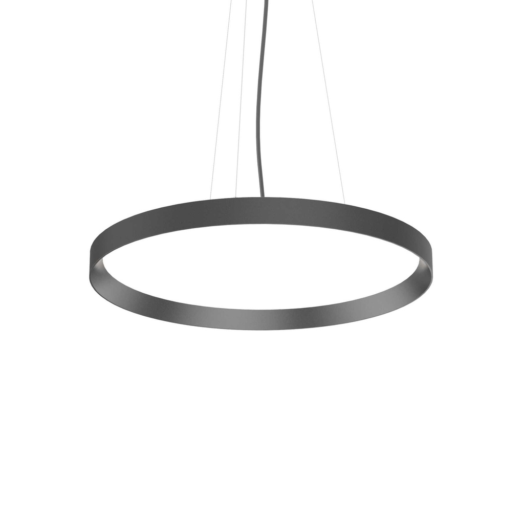 Lampada a sospensione nero D 600 x H min 295 - max 1313 mm
