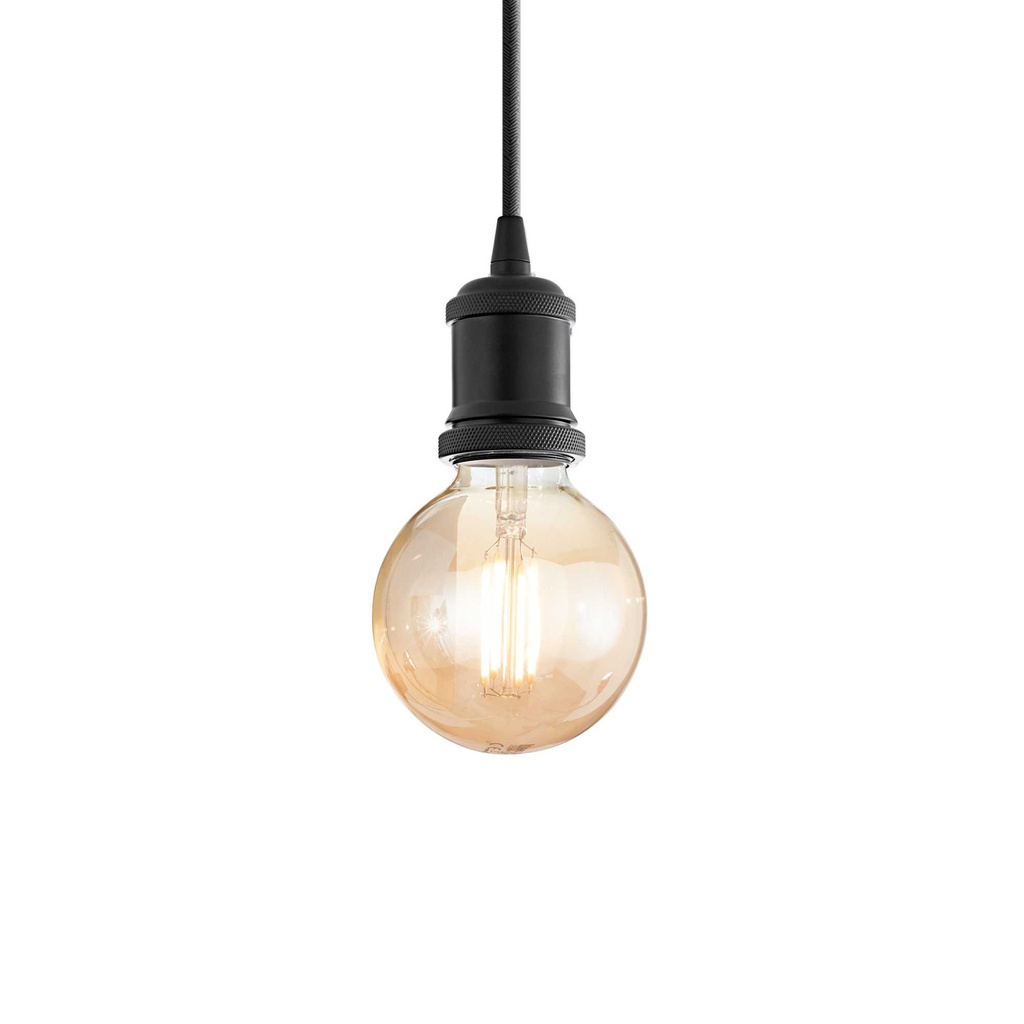 Lampada a sospensione nero D 90 x H min 320 - max 2070 mm