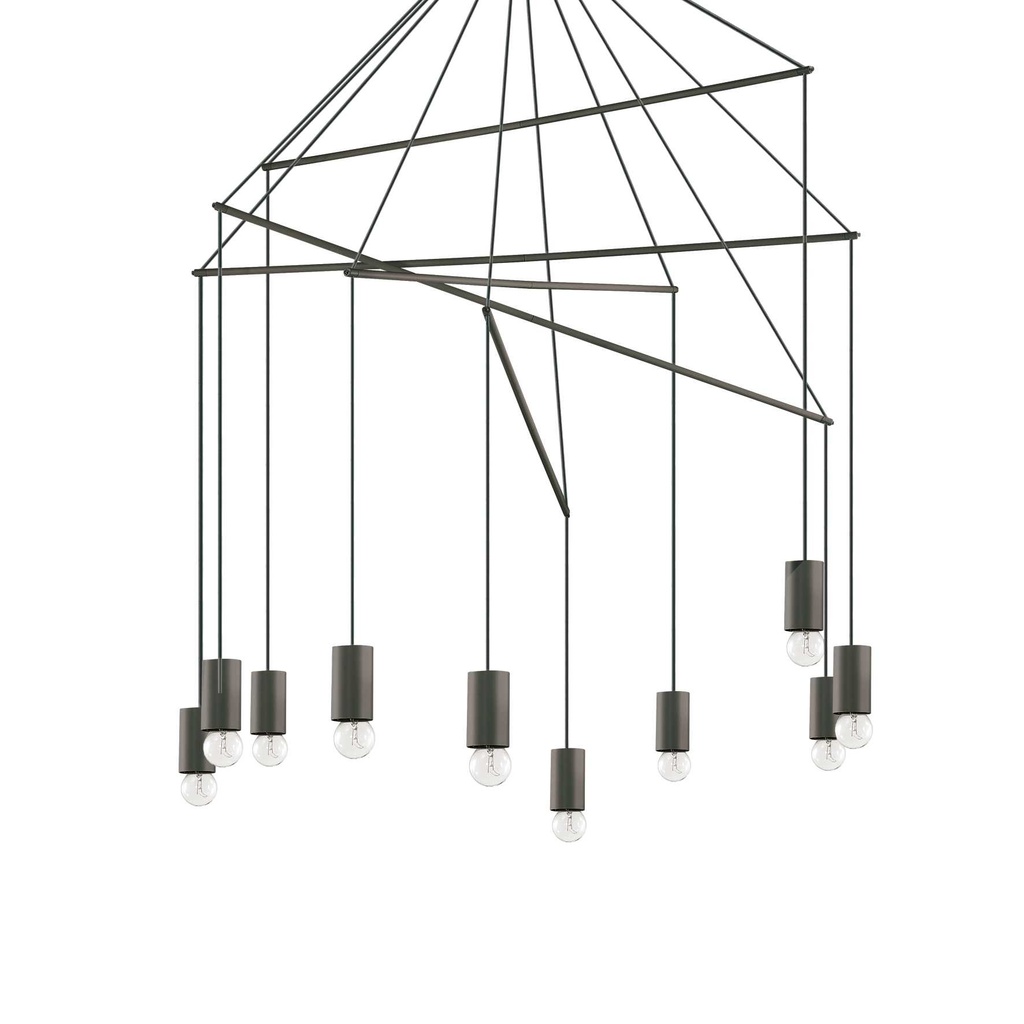 Lampada a sospensione nero D 900 x H 1870 mm