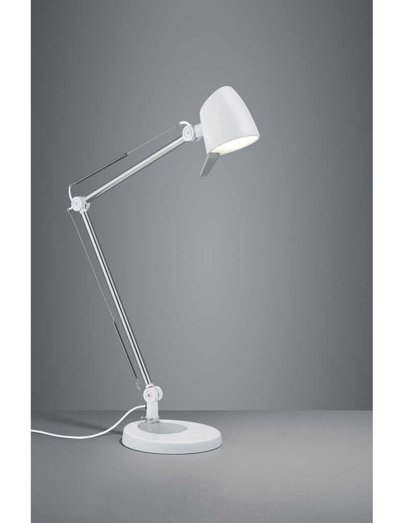Lampada da Scrivania Led 5w Orientabile Rado Bianco Trio Lighting