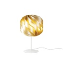 Lampada da Tavolo Base e Stelo New Gold in Metallo Cm. 25 x 44h