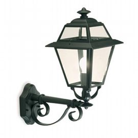 Lampada da esterno in alluminio pressofuso con diffusori in vetro trasparente grafite