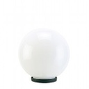 Lampada da esterno in termoplastico con sfera opale Ø 20cm nero