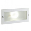 Lampada da incasso in alluminio pressofuso con diffusore in vetro satinato bianco