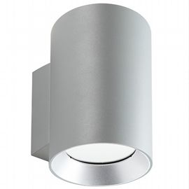 Lampada da parete in alluminio pressofuso con diffusori in vetro trasparente - 20W, 2120 lumen alluminio