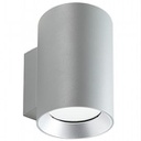 Lampada da parete in alluminio pressofuso con diffusori in vetro trasparente - 40W, 4242 lumen, luce calda alluminio