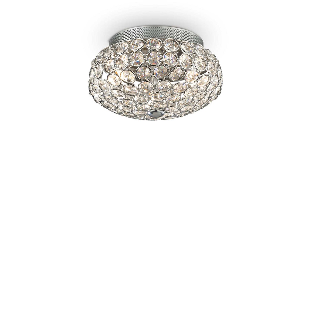 Lampada da soffitto cromo D 255 x H 160 mm