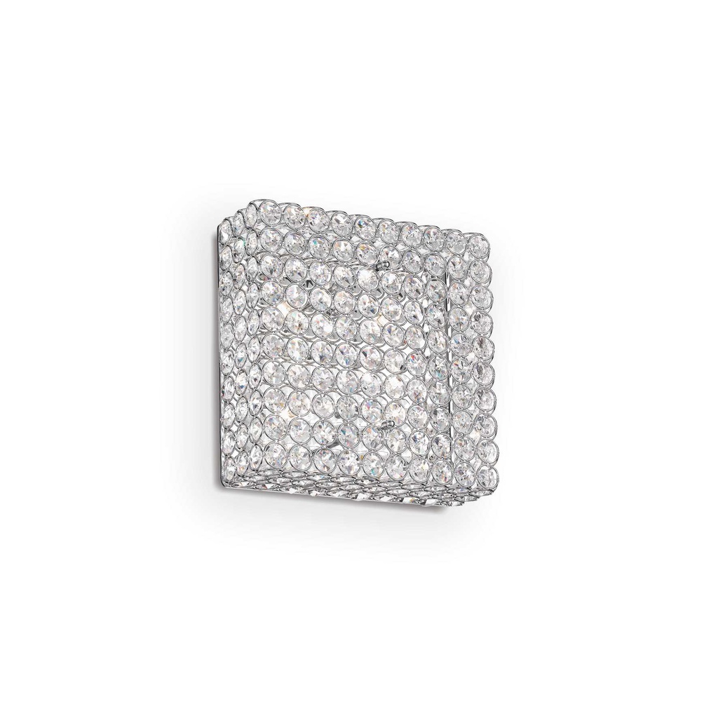 Lampada da soffitto cromo L 300 x H 300 x P 145 mm