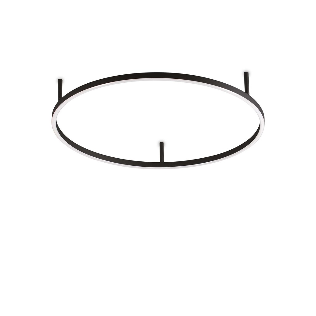 Lampada da soffitto nero D 700 x H 70 mm