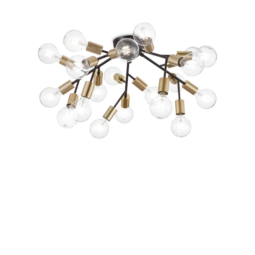 Lampada da soffitto nero D 800 x H 320 mm
