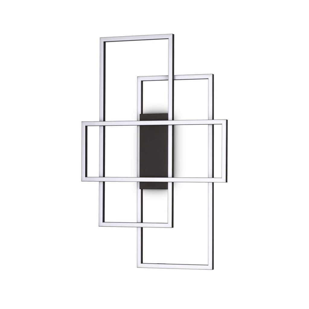 Lampada da soffitto nero L 625 x H 60 x P 410 mm