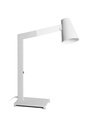 Lampada da tavolo con paralume in metallo bianco 415x60,5h cm