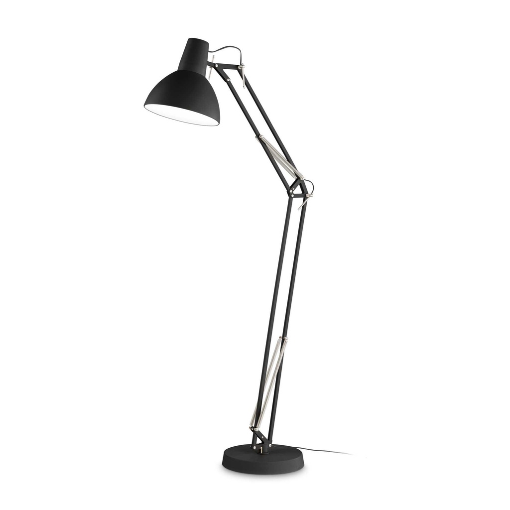 Lampada da terra Wally nera - L 280 x H 1600 x P 700 mm