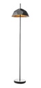 Lampada da terra paralume in cartone riciclato nero D3D3160h cm