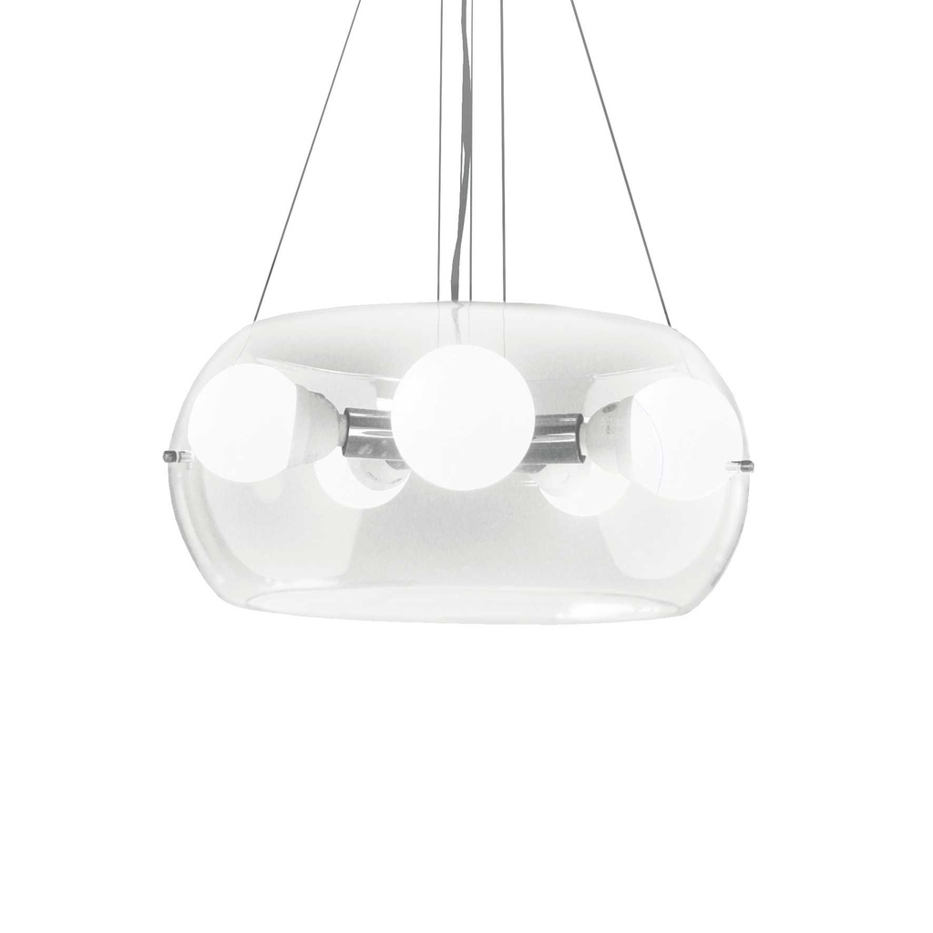 Lampada sospensione AUDI-10 trasparente D485xH470-1000mm