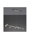 Lampadario 6 Faretti GU10 Orientabili Marley Nichel Trio Lighting