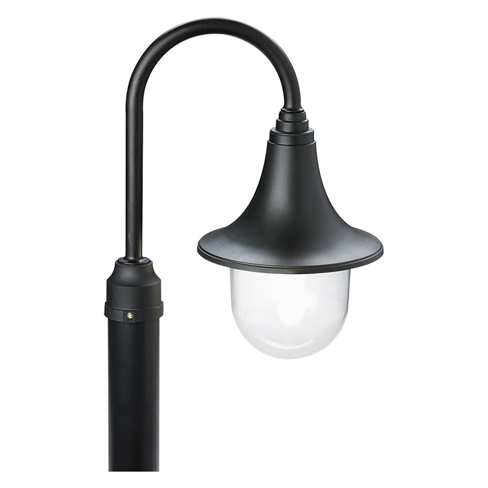 Lanterna Testa-Palo 'Marine' 60 W - Cm 41 X  22 X  33 Nero